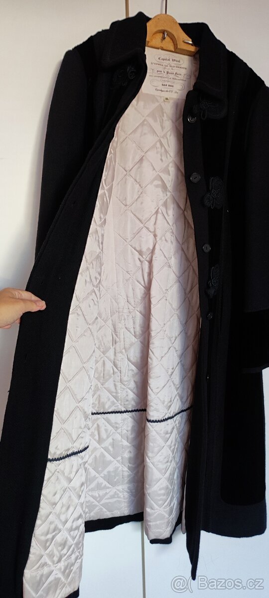 Vlněný kabát v retro stylu - 2