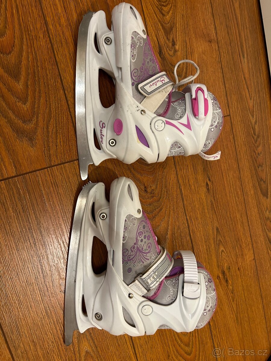 Dětské dívčí lední brusle Sulov, vel. 34 až 37 - 2