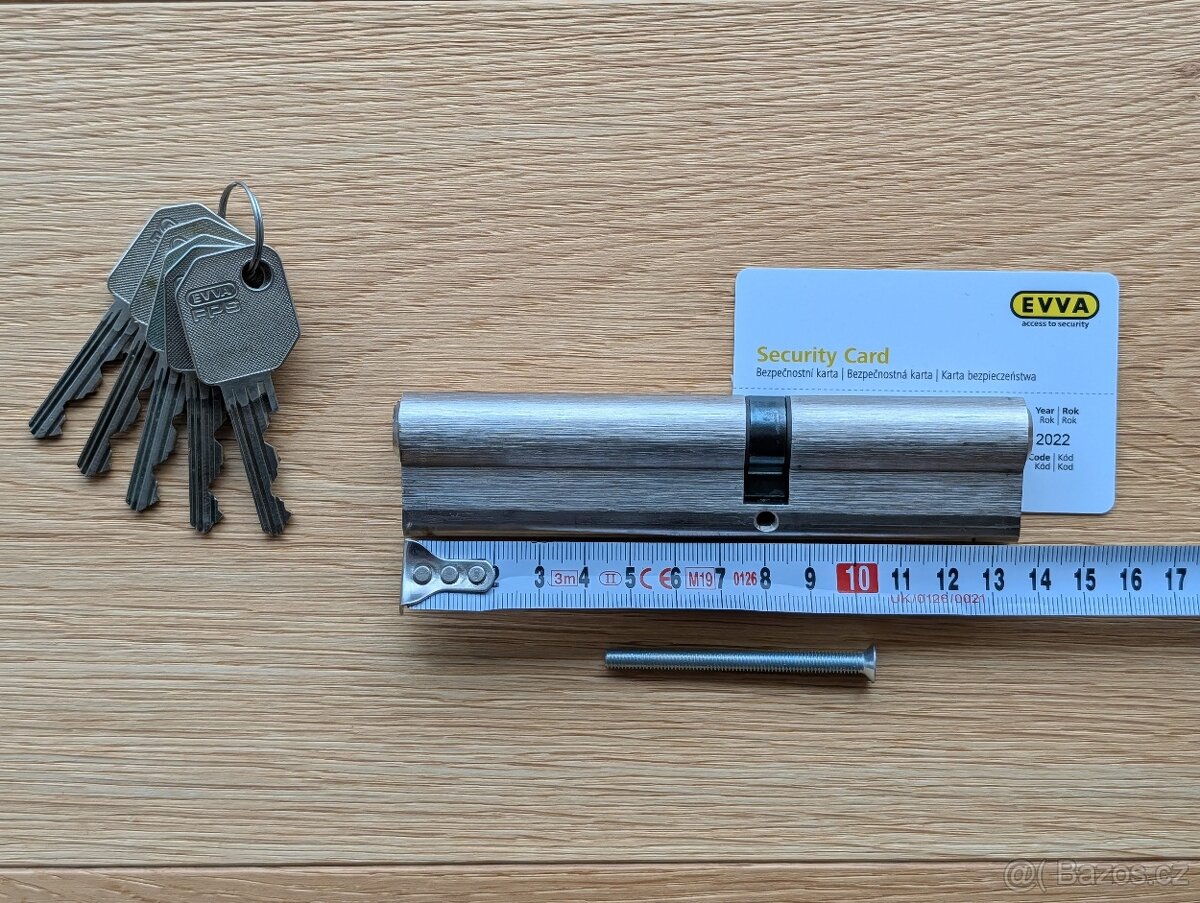 Cylindrická bezpečnostní vložka EVVA FPS 81/56 - 2