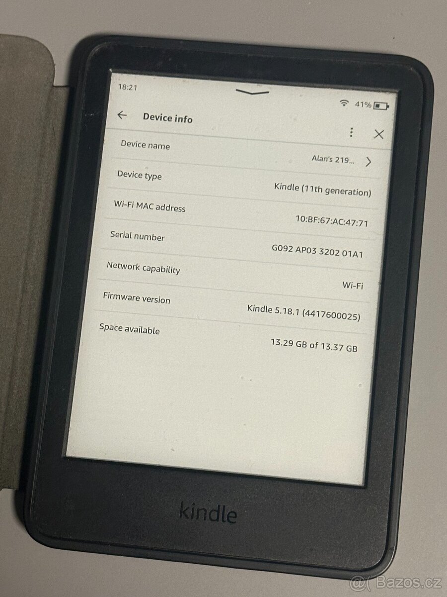 Čtečka Amazon Kindle 11. generace 16GB černá + obal - 2