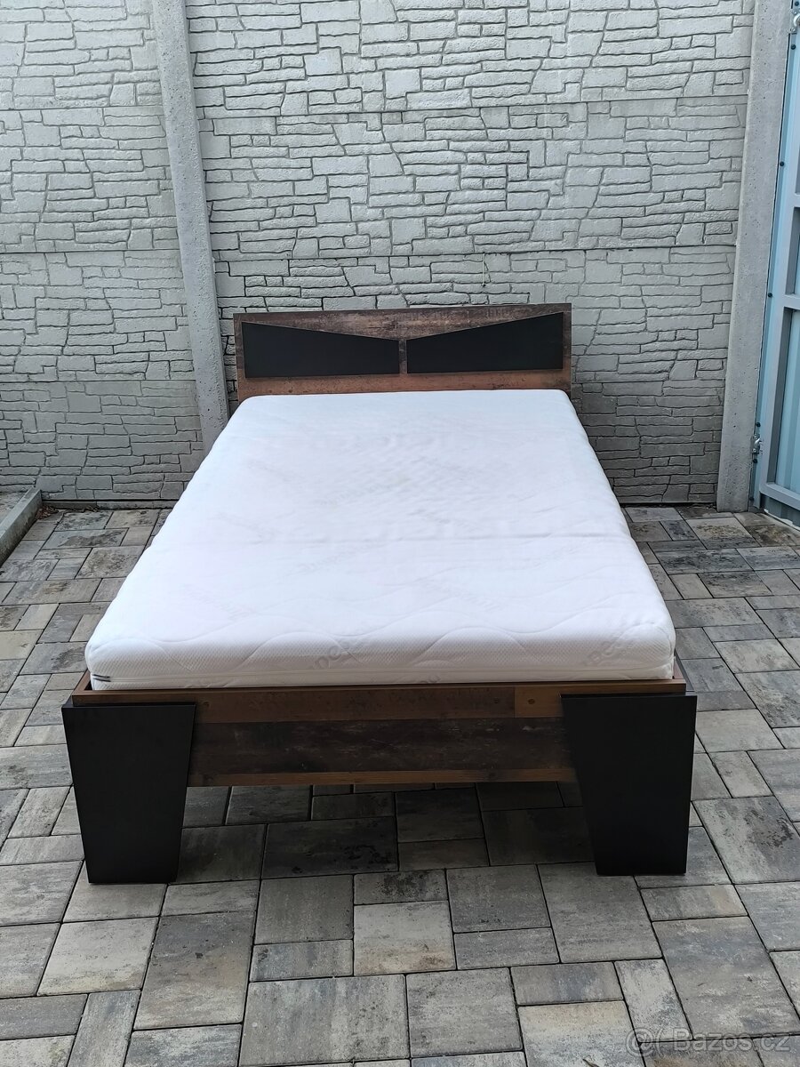 Prodám postel + Matrací 120cm x 200cm - 2