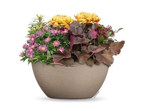 Samozavlažovací květináč Lechuza Cubeto Stone - písková béžo - 2