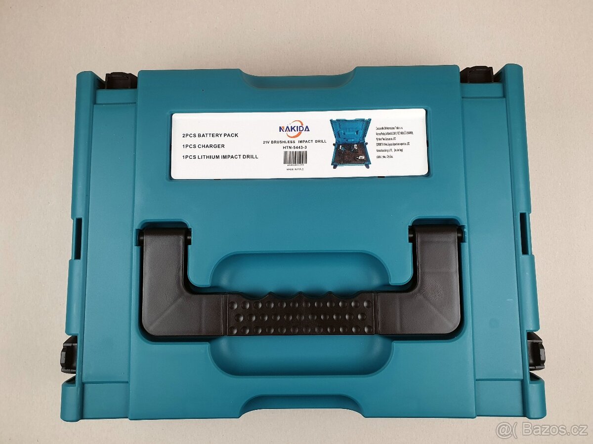 Aku Vrtačka s příklepem- 2x baterie 21V - 2