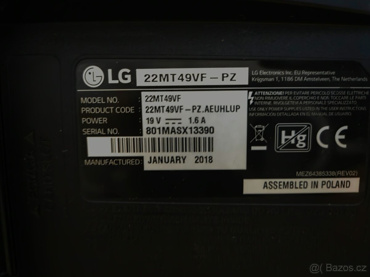 TV LG 22MT49VF-PZ - IPS panel - 2
