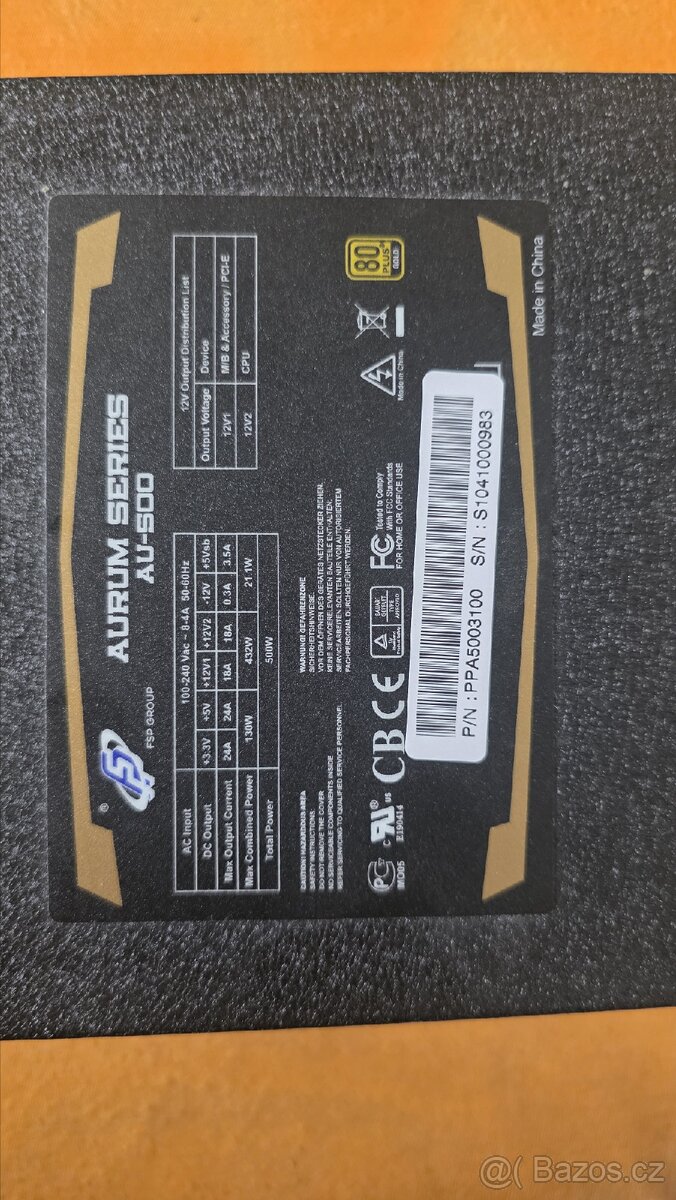 Počítačový zdroj Fortron Aurum Gold 500 - 2