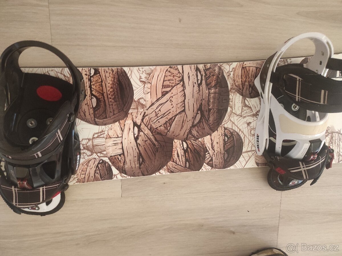 Snowboard set s vázáním a boty Vans - 2