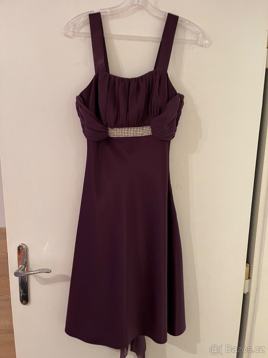 Dámské společenské šaty vel. M fialové - 2