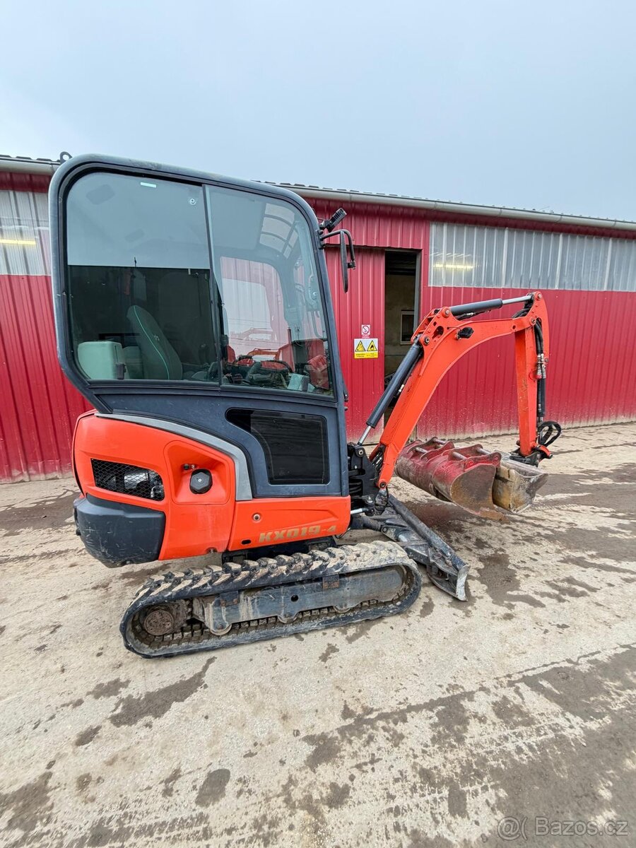 Pásový bagr KUBOTA KX019-4 SF, konečná cena, doprava zdarma - 2