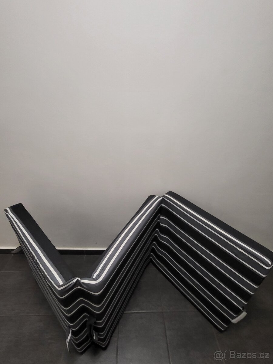 matrace 191x69x9, černý potah - 2