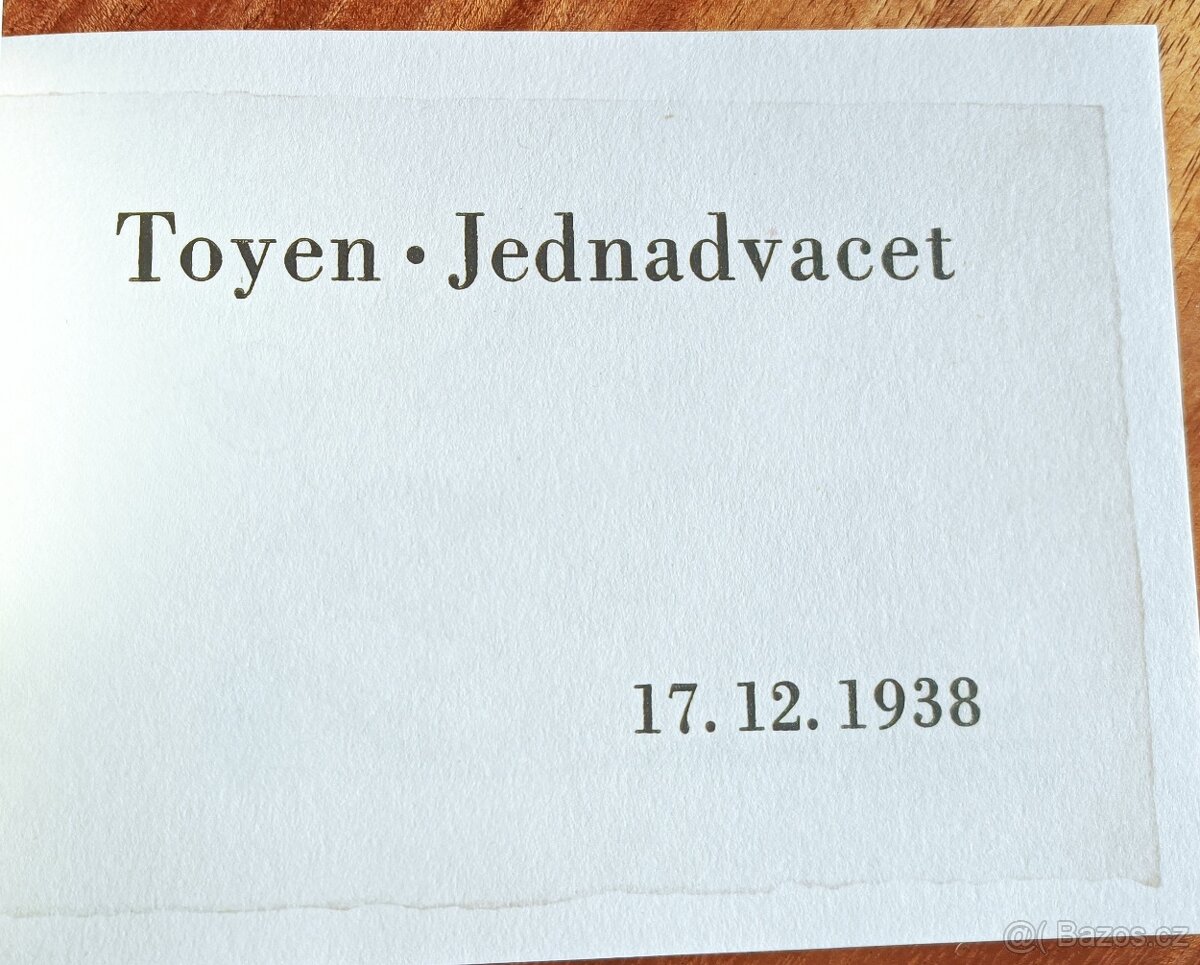 Toyen - Jednadvacet - 1938 - 2002 -Torst - 2