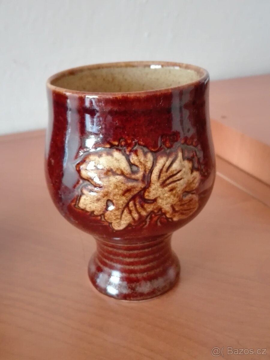 keramické poháry na víno - 2