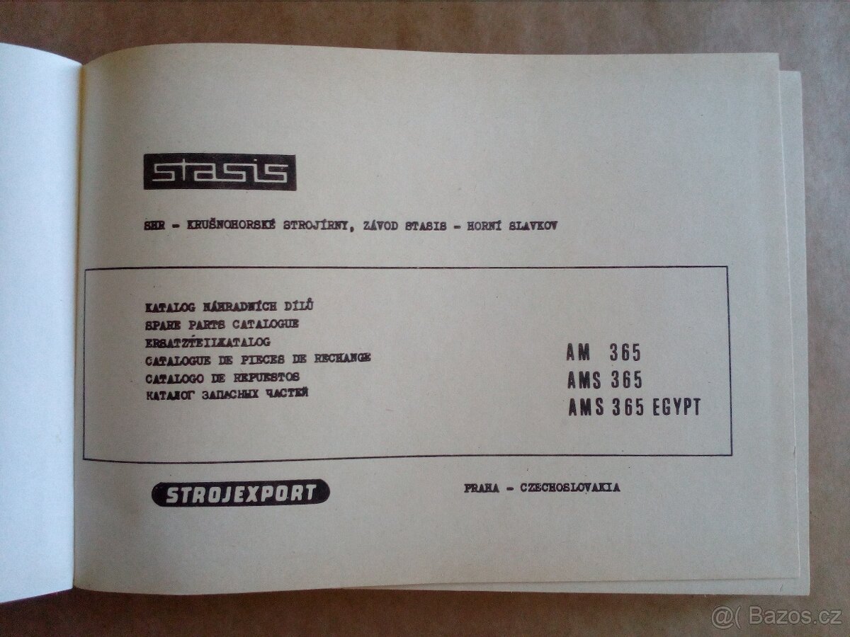 Tatra AM 365, AMS 365 - katalog náhradních dílů - 2