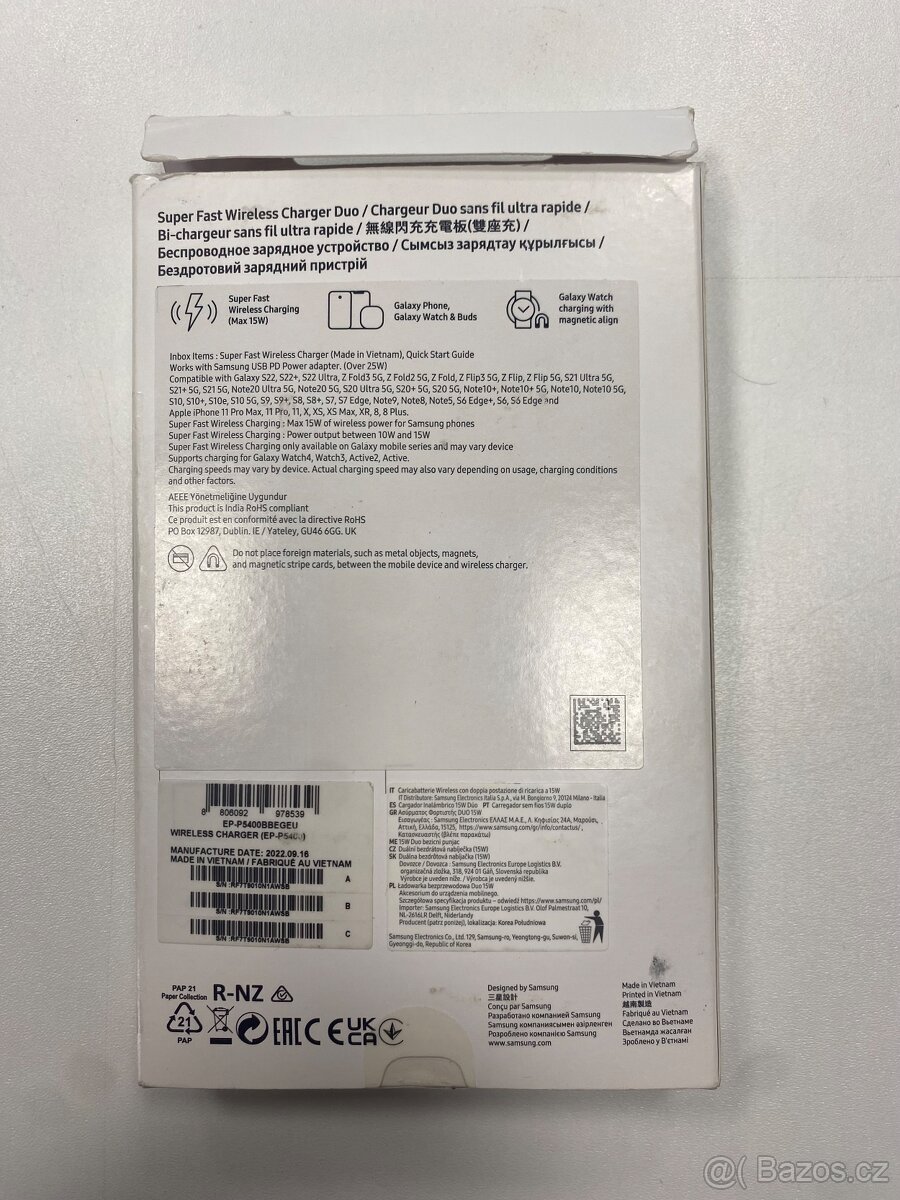 Samsung Duální bezdrátová nabíječka 15w - 2