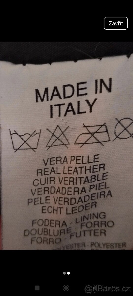 Dámská kožená bunda S - 2