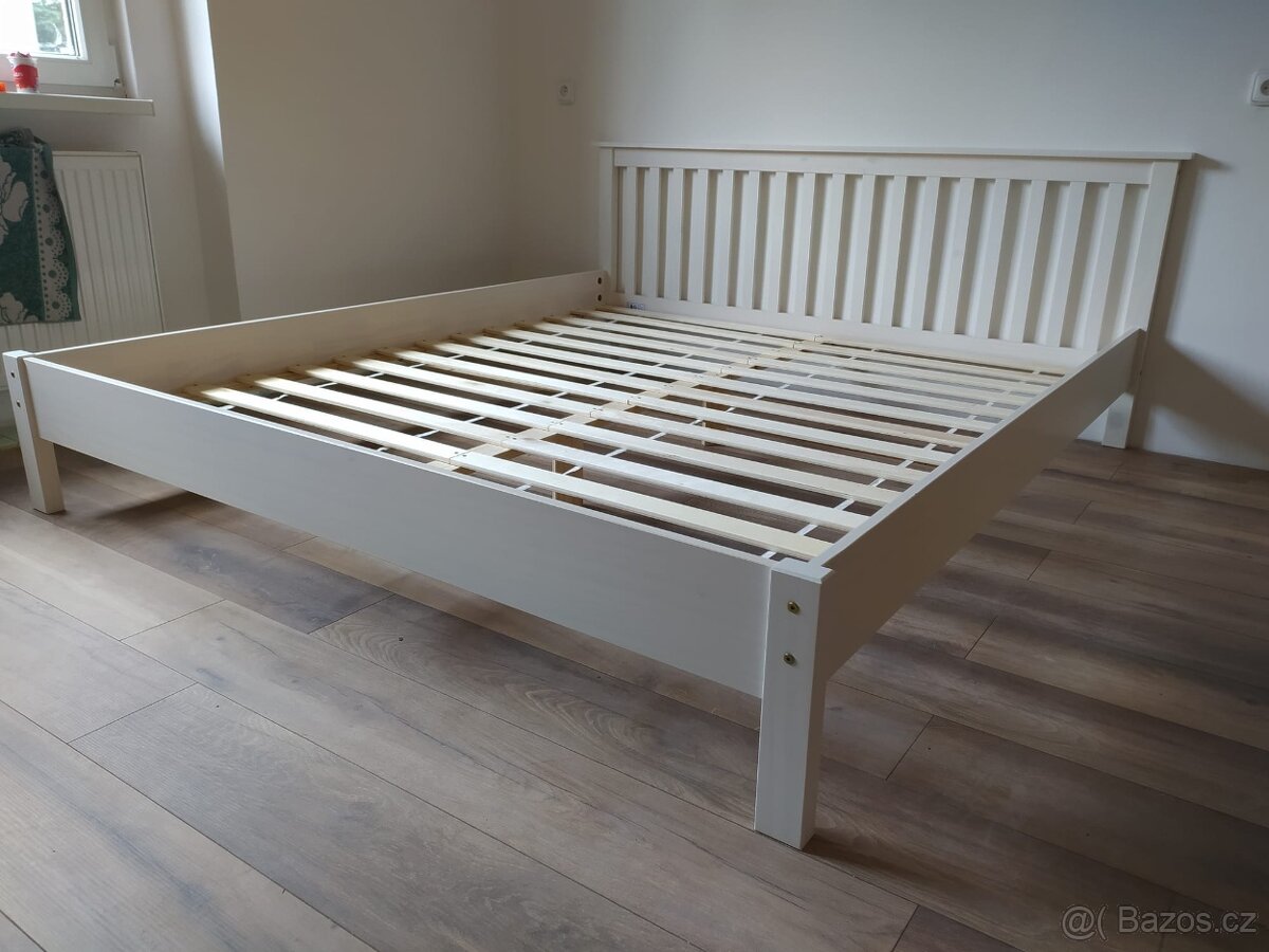 Postel z masivního dřeva NOVÉ bílá - 2