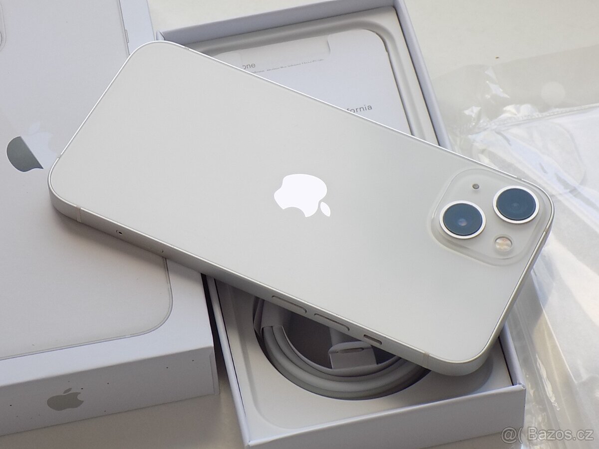Apple iPhone 13 512GB Bílý - ZÁRUKA 12 MĚSÍCŮ - 100% BATERIE - 2