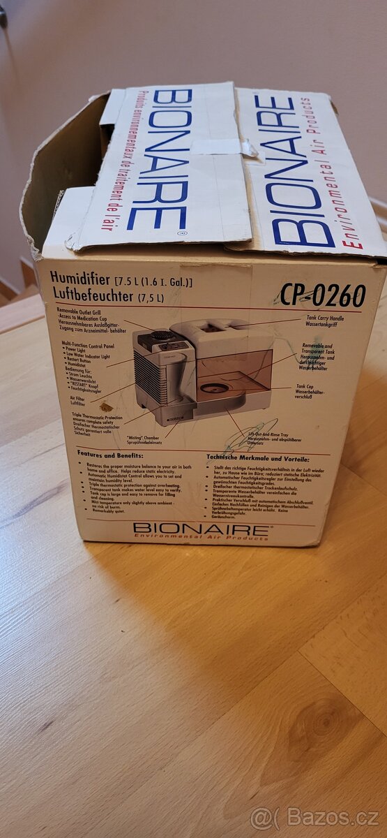 Zvlhčovač vzduchu Bionaire CP-0260 - 2