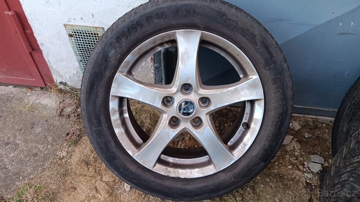 P-Alu kola 6jx16"rozteč 5x112mm et48 pneu - 2