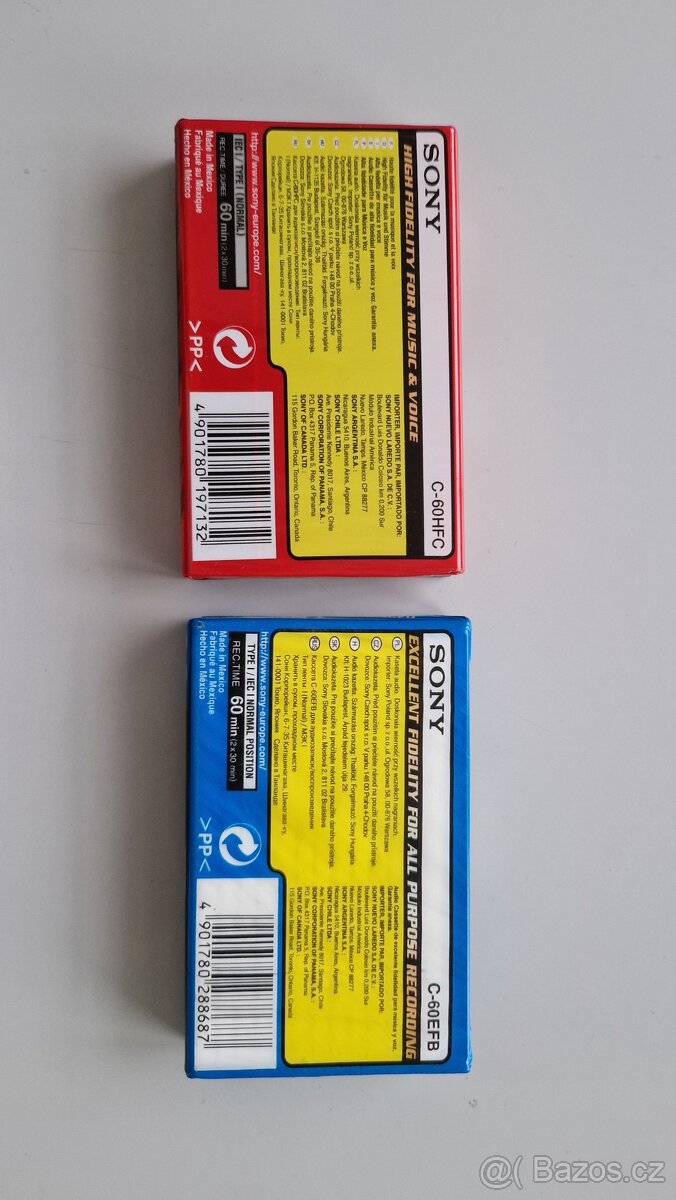 Audio kazeta Sony 2x - 2