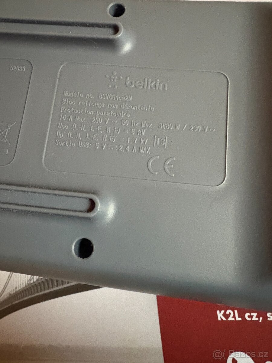 Přepěťová ochrana,Belkin BSV604ca2M,nová - 2