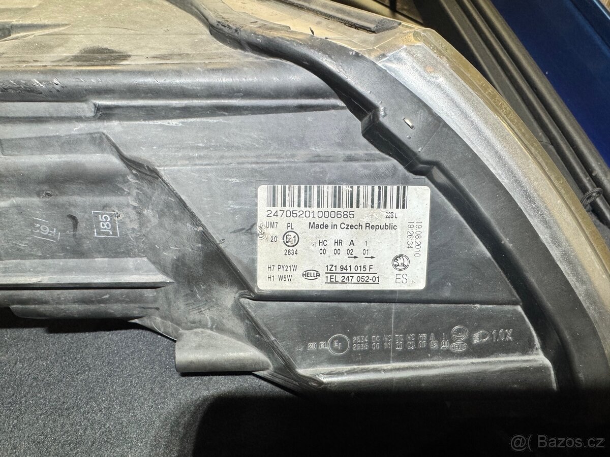 Světlomet levý Octavia 2 Fl 2010 - 2