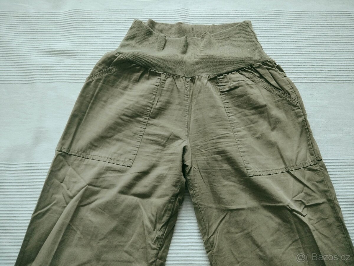 Těhotenské zelené kalhoty - 2