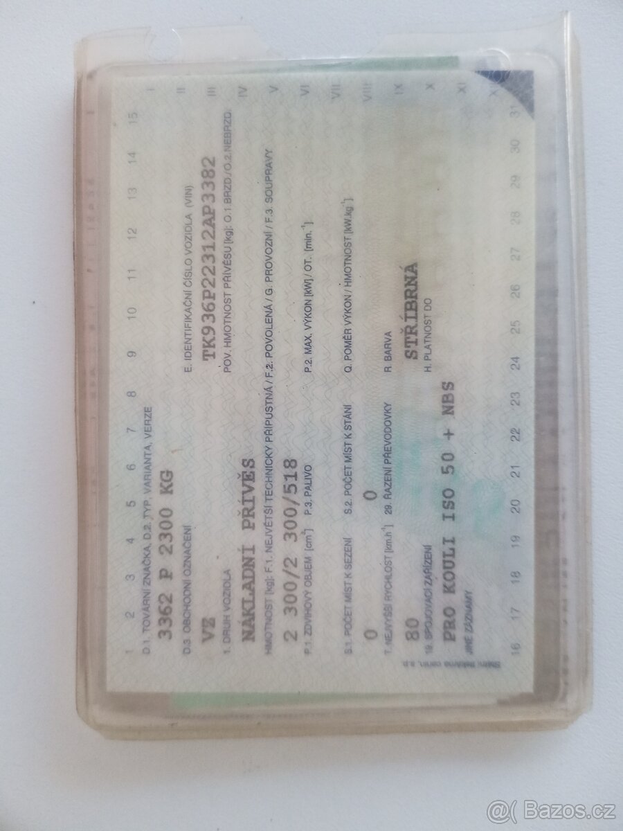 Brzděný vlek agados 2.3t - 2