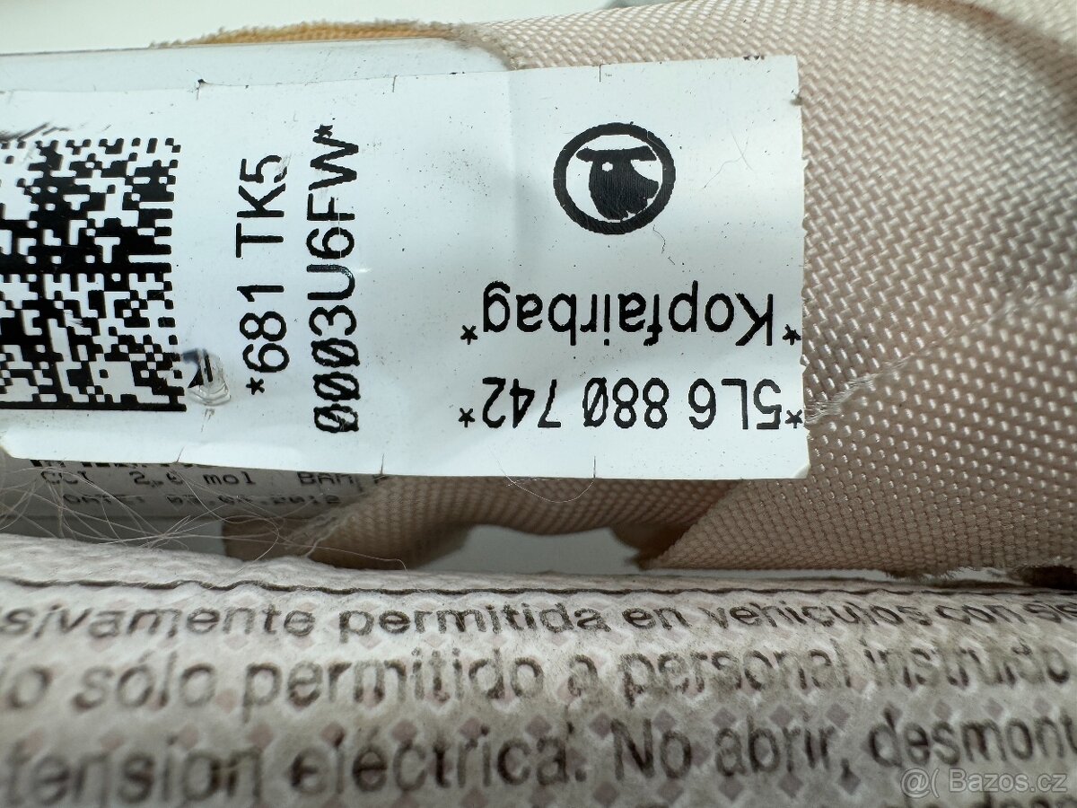 Stropní airbag pravý/levý Škoda Yeti 5L6880742 / 5L6880741 - 2