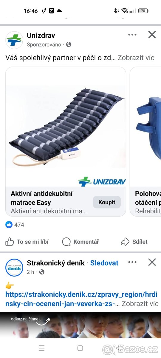Aktivní antidekubitní matrace EASY - 2