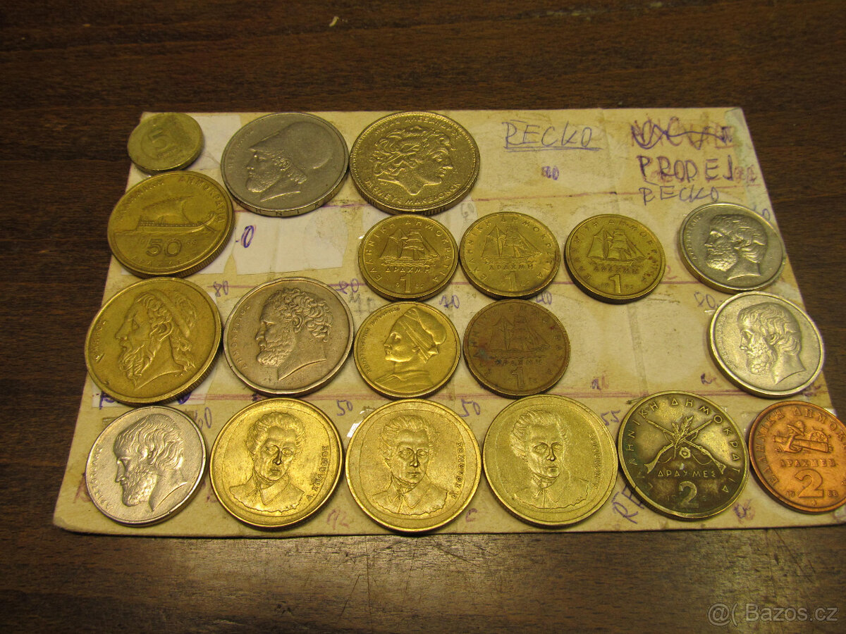 Mince Numismatika Anglie Němci Francie - 2