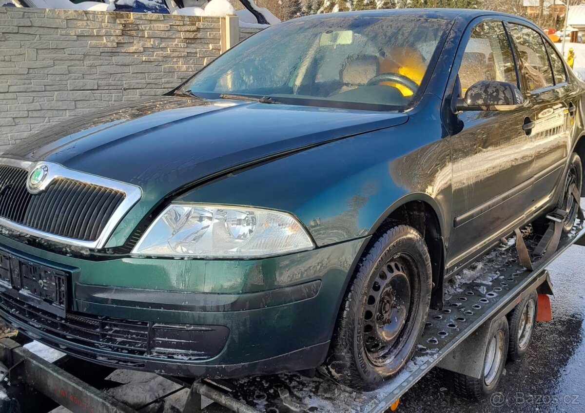 nd z škoda octavia 2 1.9tdi 77kw zelená 9559 9752 - 2