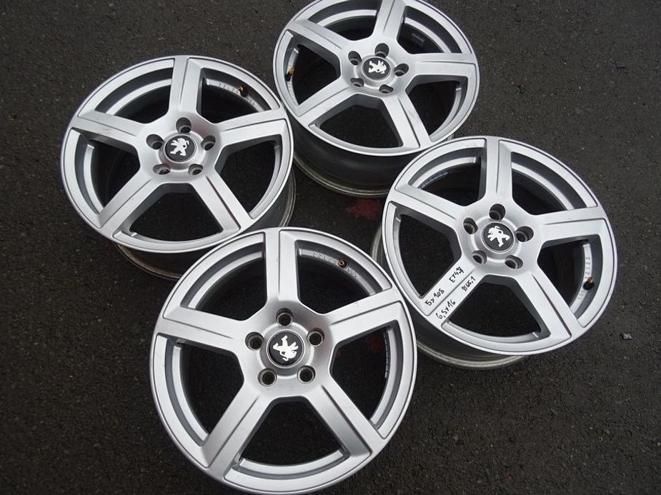 Alu disky na Peugeot, 16", 5x108, ET 47, šířka 6,5J - 2