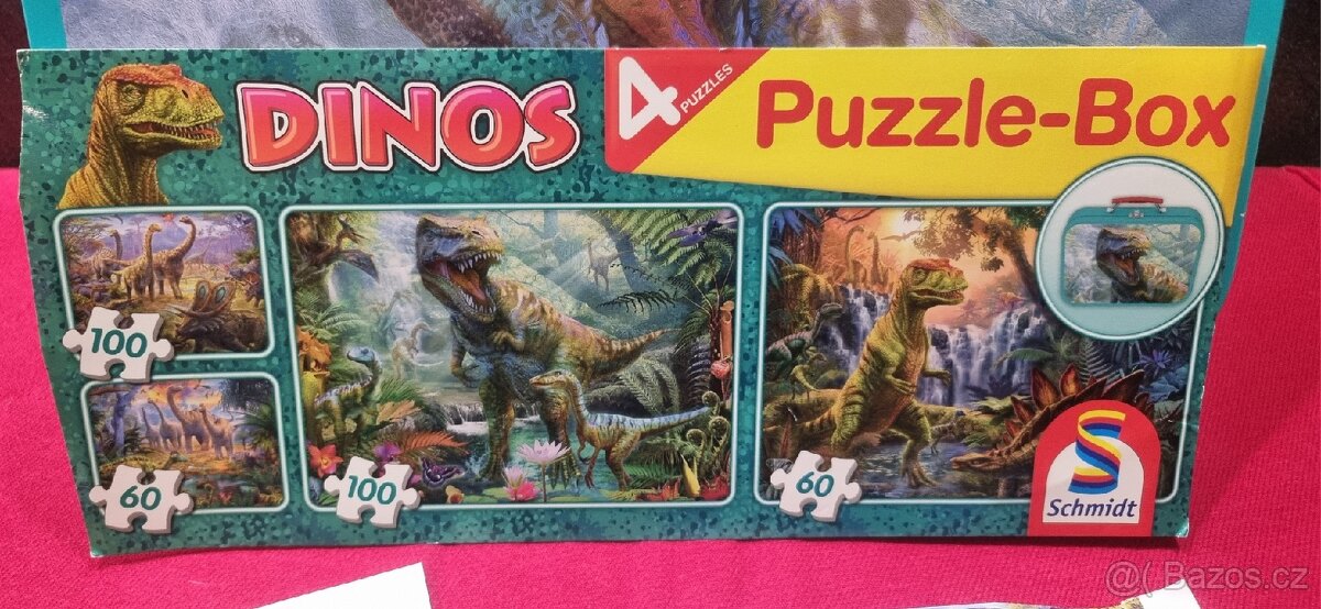 Puzzle dinosaurů v kufříku - 2
