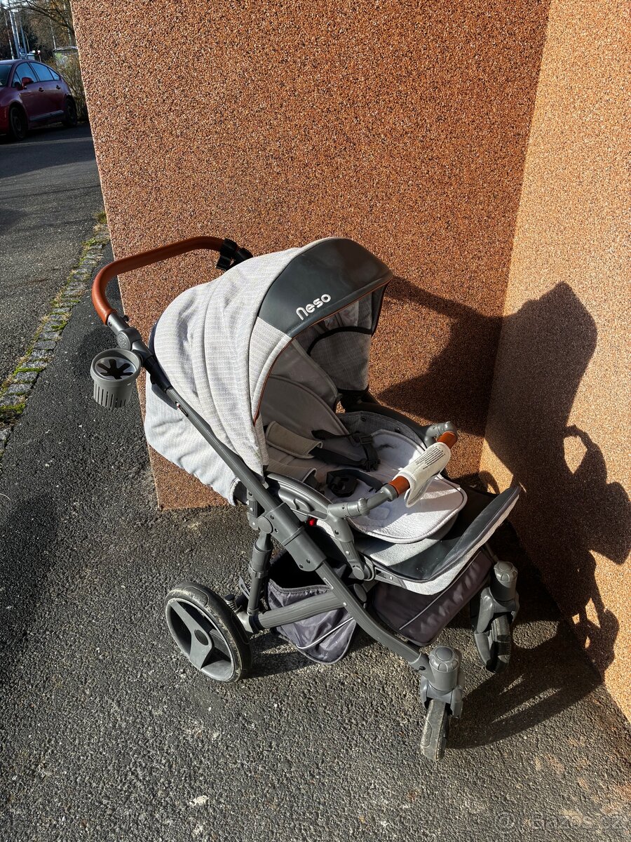 Kombi Kočárek Neso - šedivý - 2