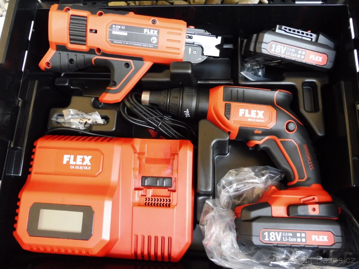 Flex Aku-stavební šroubovák 18,0 V DW 45 18.0-EC M/2.5Set - 2