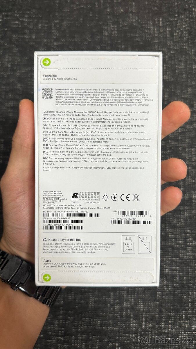 Nový nerozbalený Iphone 16e 128GB - 2