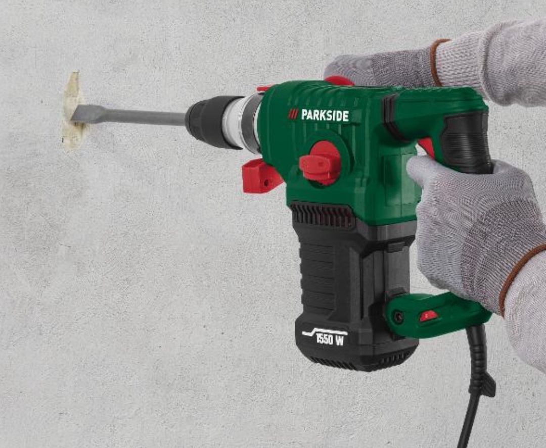 Elektrický kladivo Parkside síla úderů 5J - 2