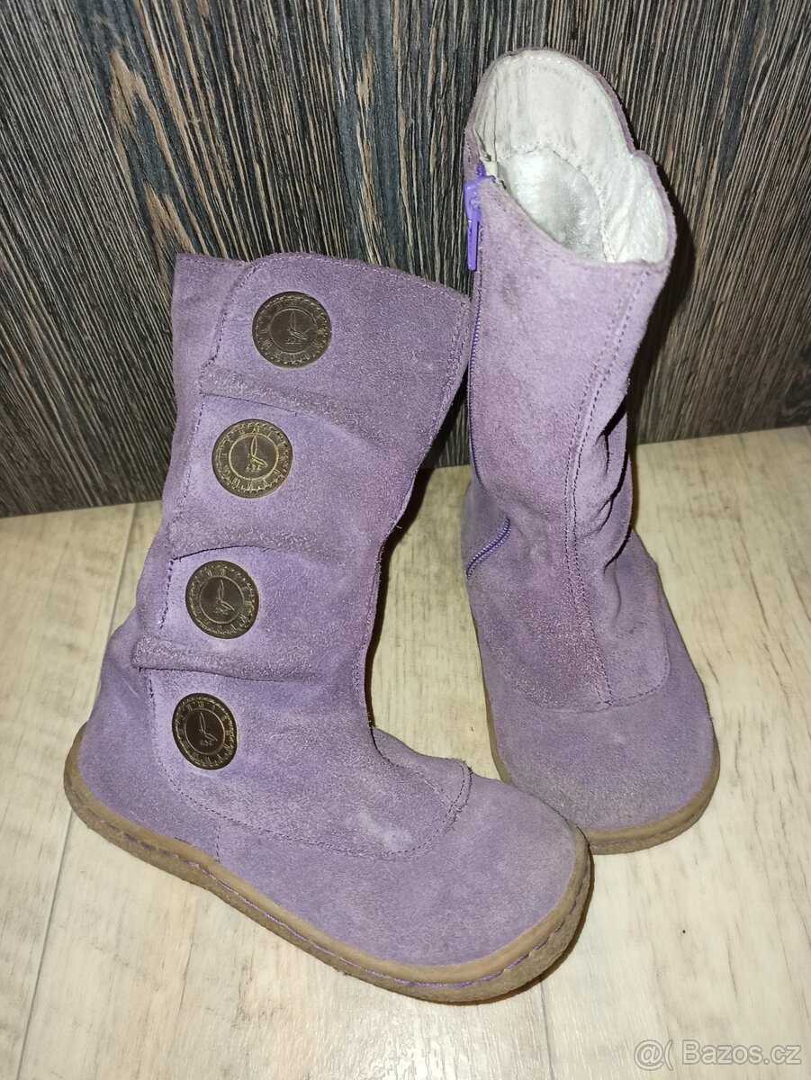 Dětské zimní barefoot kozačky Livie&Luca z Aliexpress, vel 9 - 2