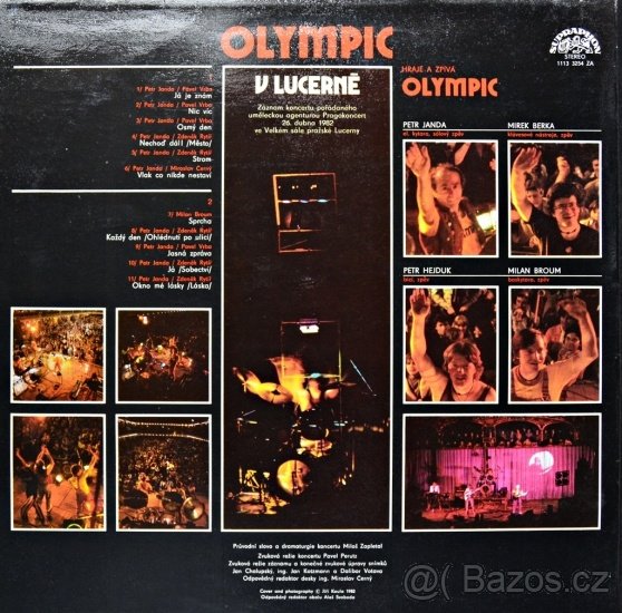 LP Olympic - V Lucerně (Supraphon 1982) včetně přílohy - 2
