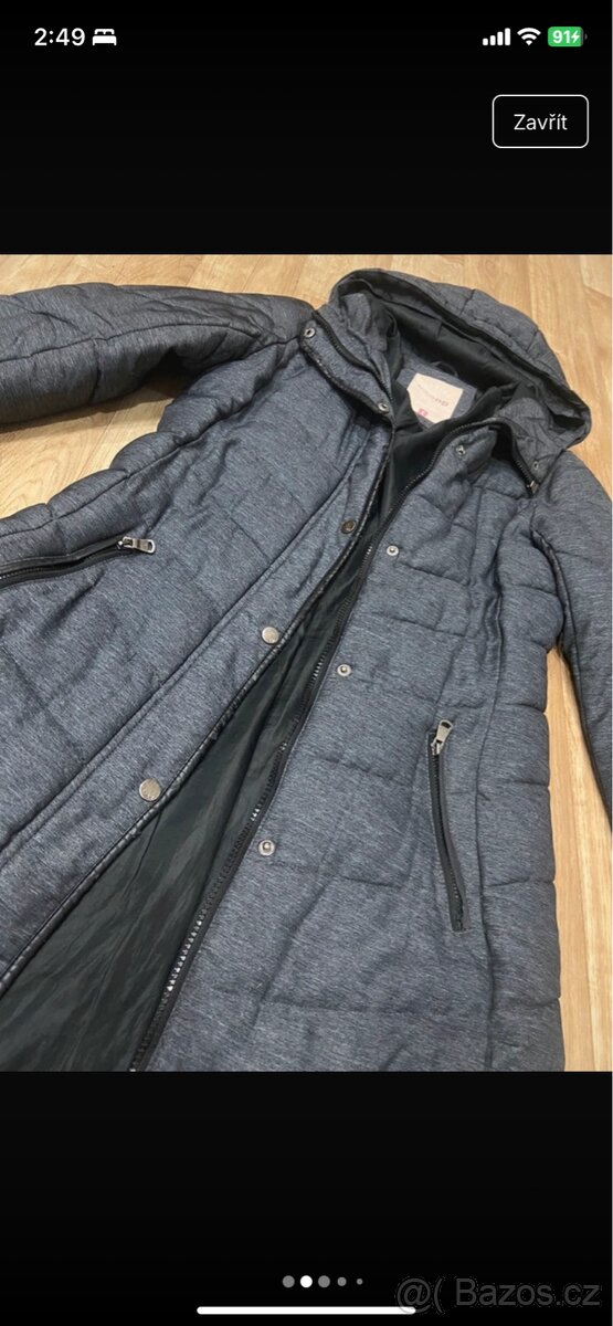 Dlouhý kabát Cropp,velikost S/M - 2