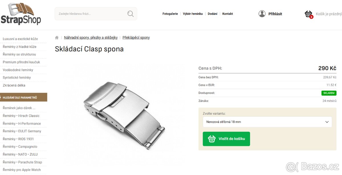 Překlápěcí spona - 2