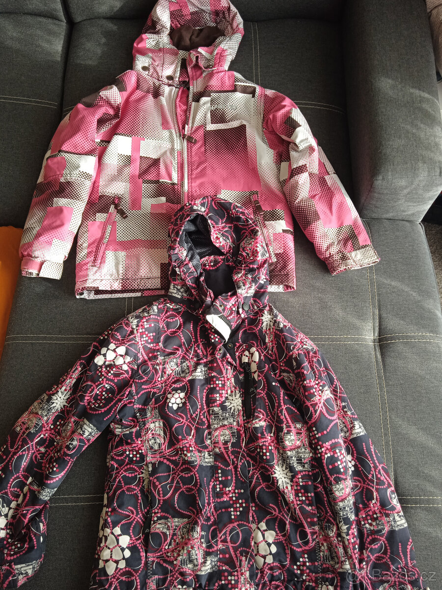 Zimní bundy 7-8 8-9 let - 2