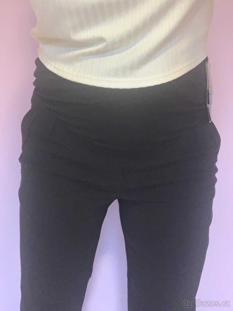 Těhotenské kalhoty černé NOVÉ - 2