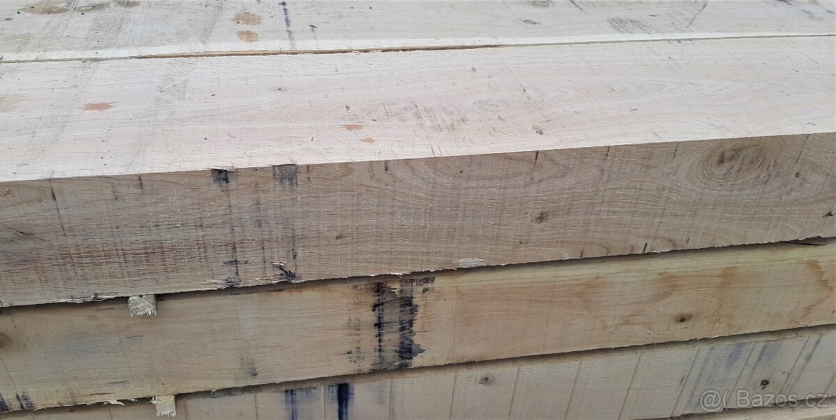 Dubové fošny, prkna, pražce a hranoly...přírodně sušené 15% - 2