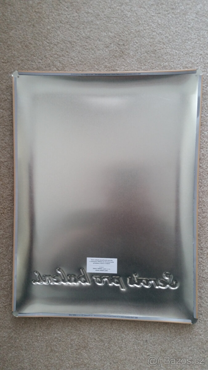 Plechová cedule s nápisem - Servis pro balení - 2