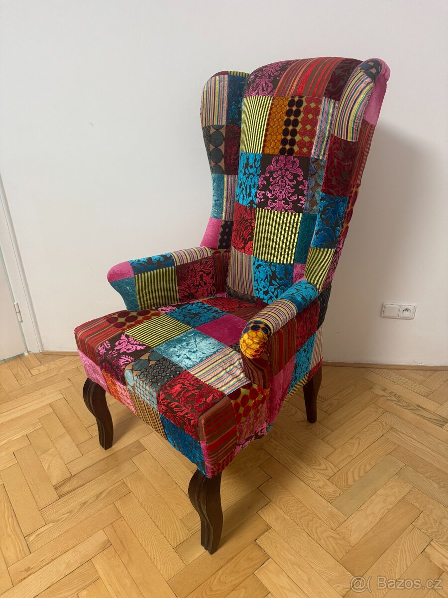 Křeslo Kare Design patchwork velvet - 2