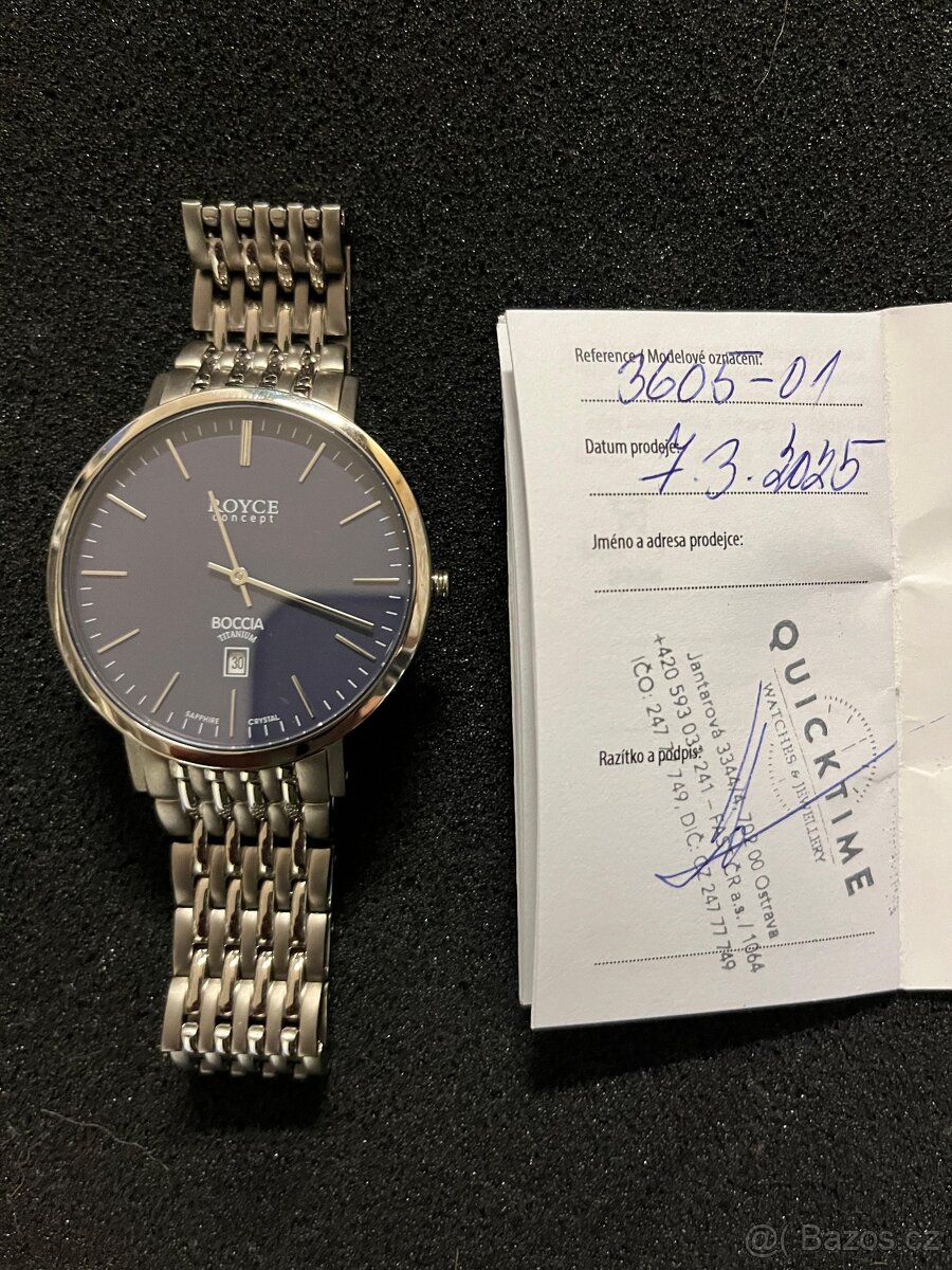 hodinky Boccia Titanium Royce 3605-01 - 2