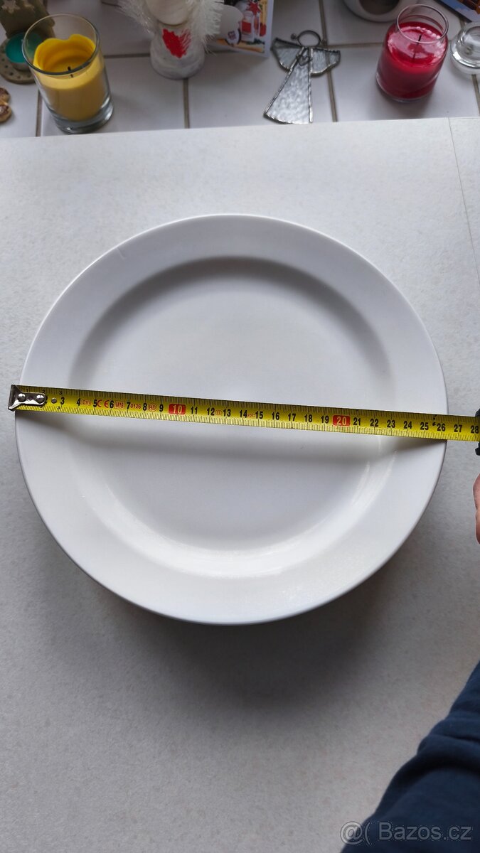 Bílý servis - talíř malý, velký, polevkový - 2