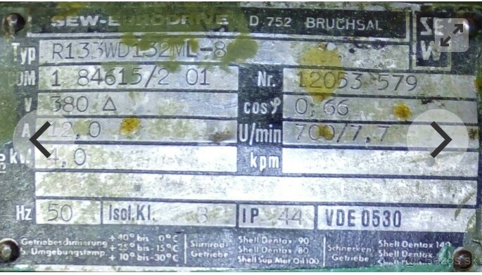 Pomaloběžné elektromotory s převodovkou - 2