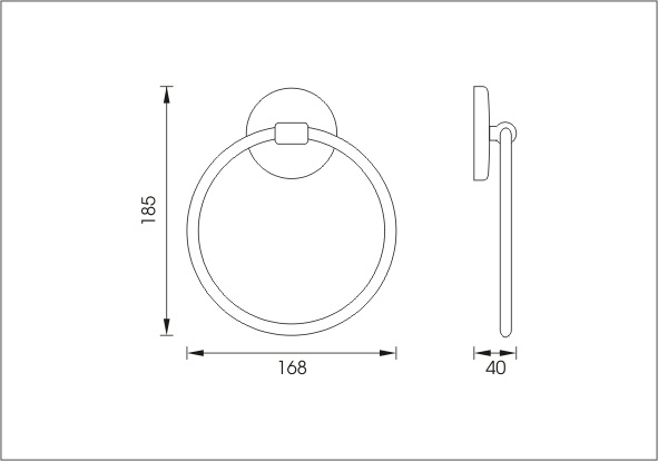 Držák na ručník kruhový - 2